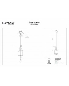 Подвесной светильник Maytoni Tone P002PL-01BZ