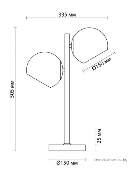 Настольная лампа Lumion BLAIR 3769/2T