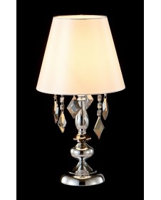 Настольная лампа Crystal Lux MERCEDES LG1 CHROME/SMOKE 0950/501