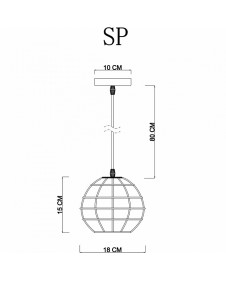 Светильник подвесной Arte Lamp Spider A1110SP-1WH