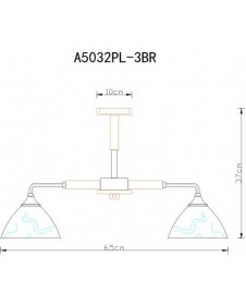 Люстра потолочная Arte Lamp MATTHEW A5032PL-3BR