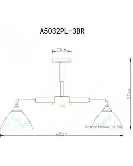 Люстра потолочная Arte Lamp MATTHEW A5032PL-3BR