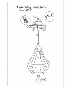 Подвесной светильник Favourite Terra 1800-1P