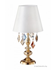 Настольная лампа Crystal Lux MERCEDES LG1 GOLD/COLOR 0951/501