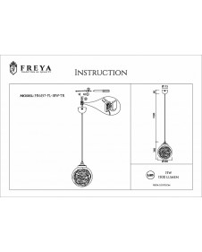 Светодиодный подвесной светильник FREYA ISABEL FR6157-PL-18W-TR